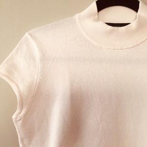 Jones Wear Silk Knit Mock Neck top large petite